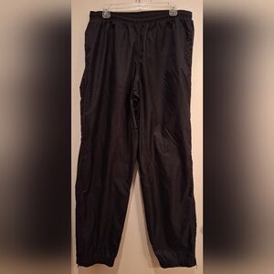 Vintage 90s Nike Men’s XL Windbreaker‎ Pants Black Logo Track Pants Nylon